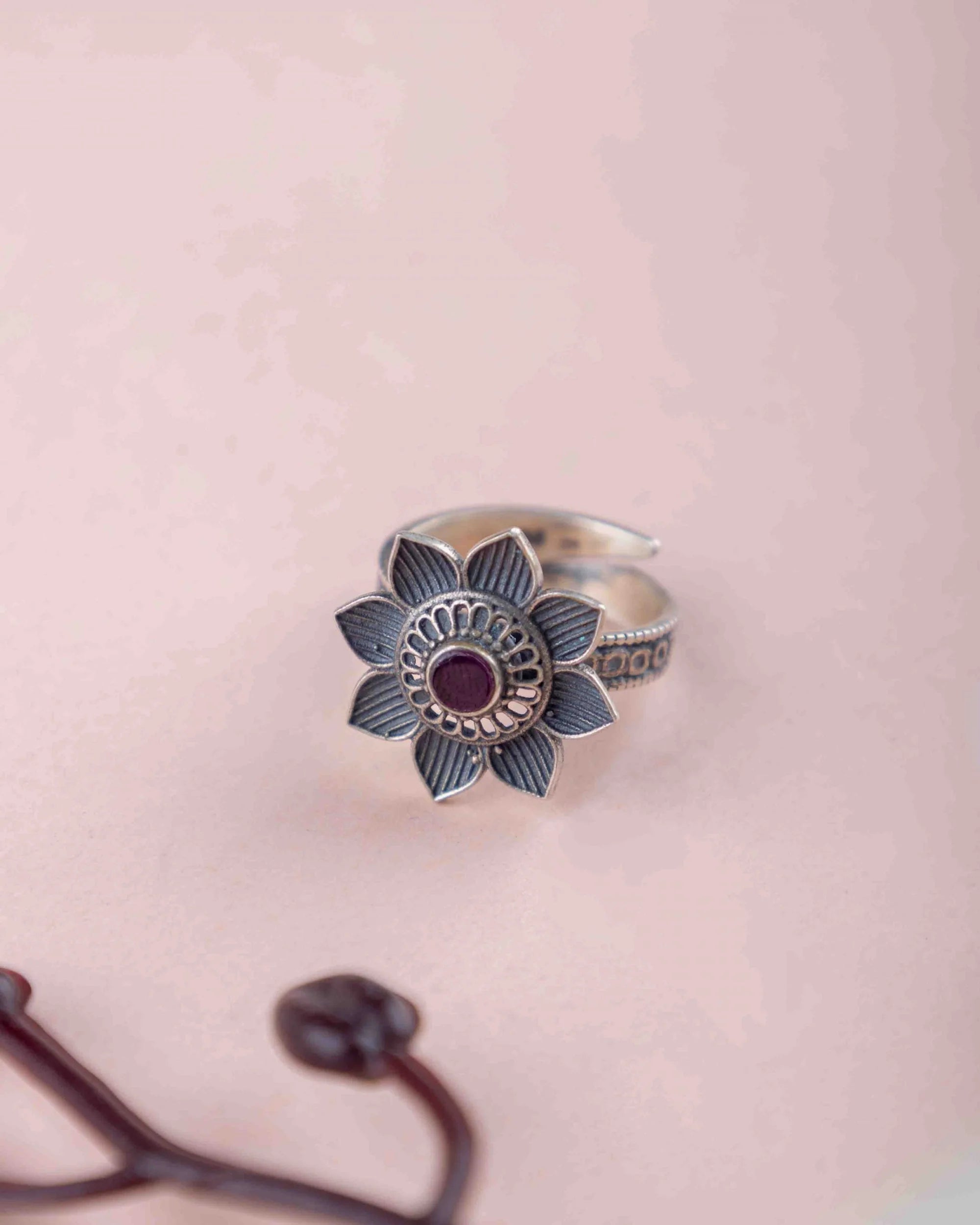 Meherbano Handcrafted Flower Ring