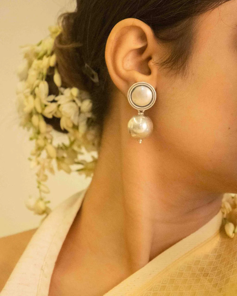 Sitara Royale Pearl Handcrafted Drops