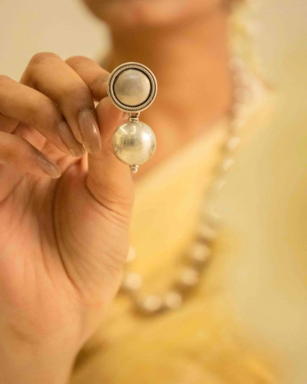 Sitara Royale Pearl Handcrafted Drops