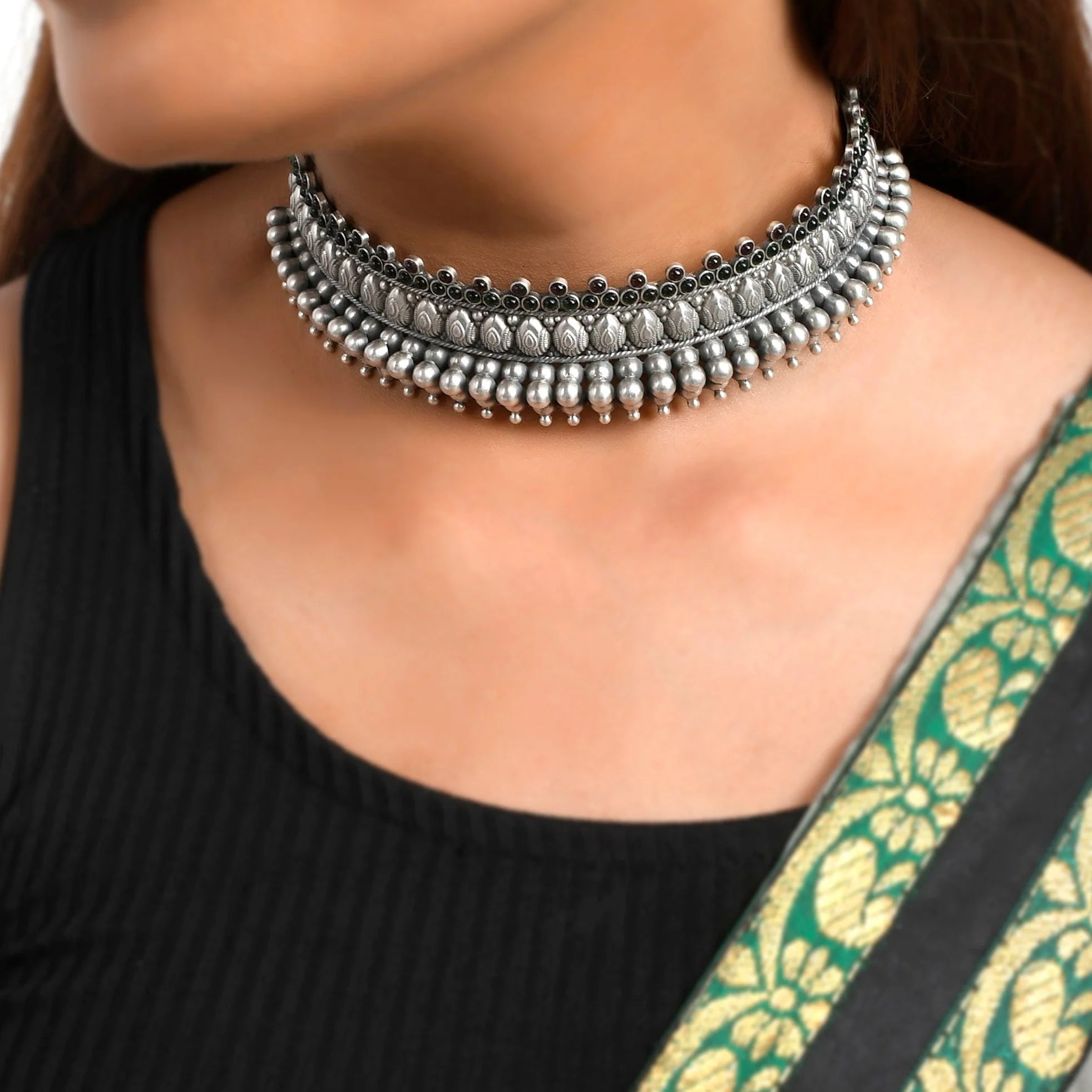 Apsara Heritage Silver Choker