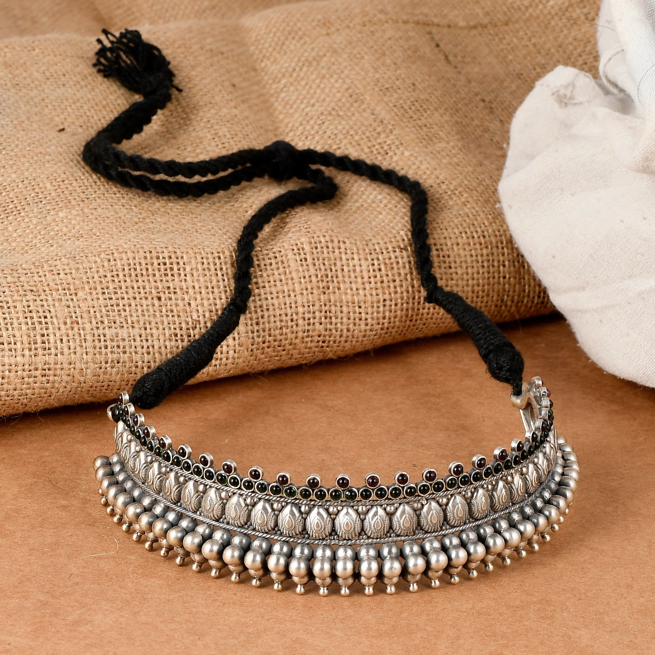Apsara Heritage Silver Choker