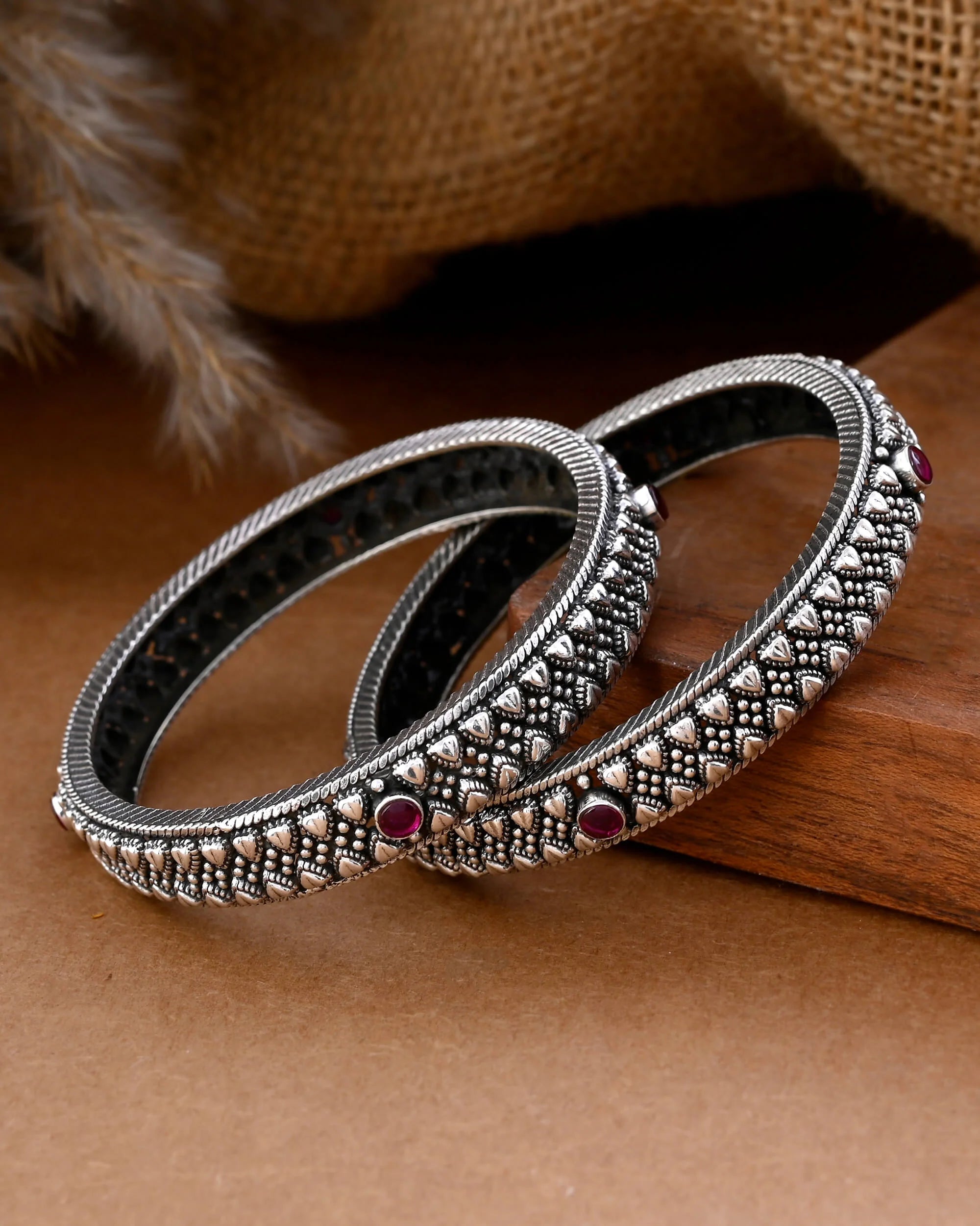 Parnika Roselattice Silver Cuff