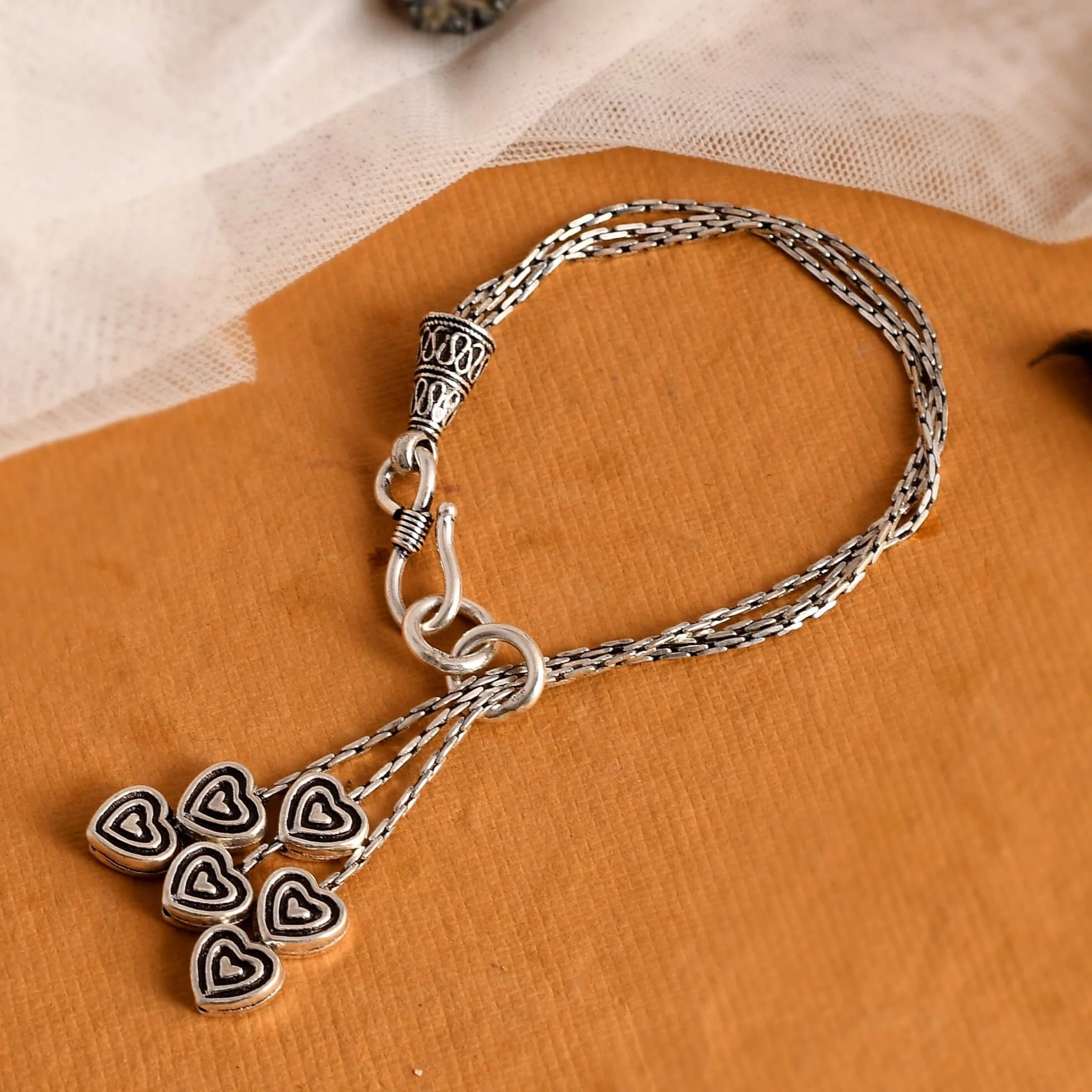 Eternal Heartbind Silver Bracelet