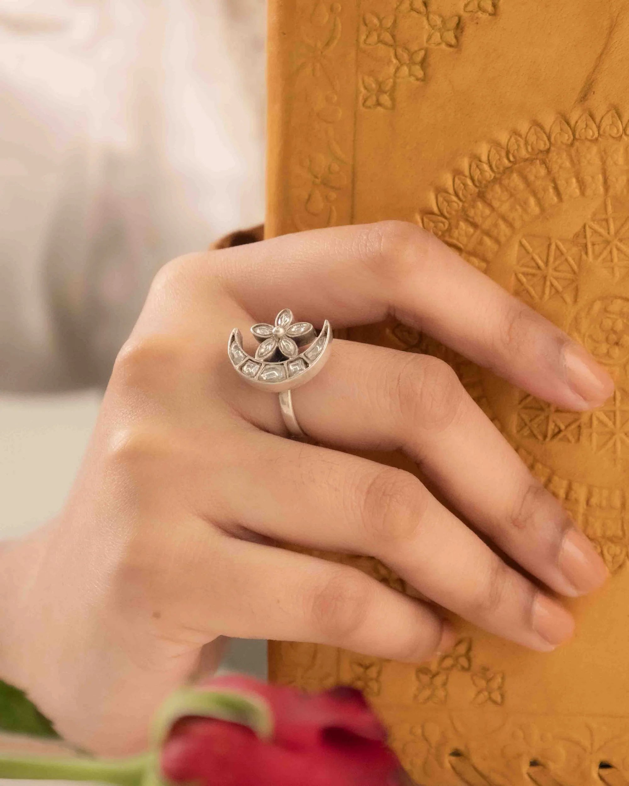 Ziya Moonflower Handcrafted Ring
