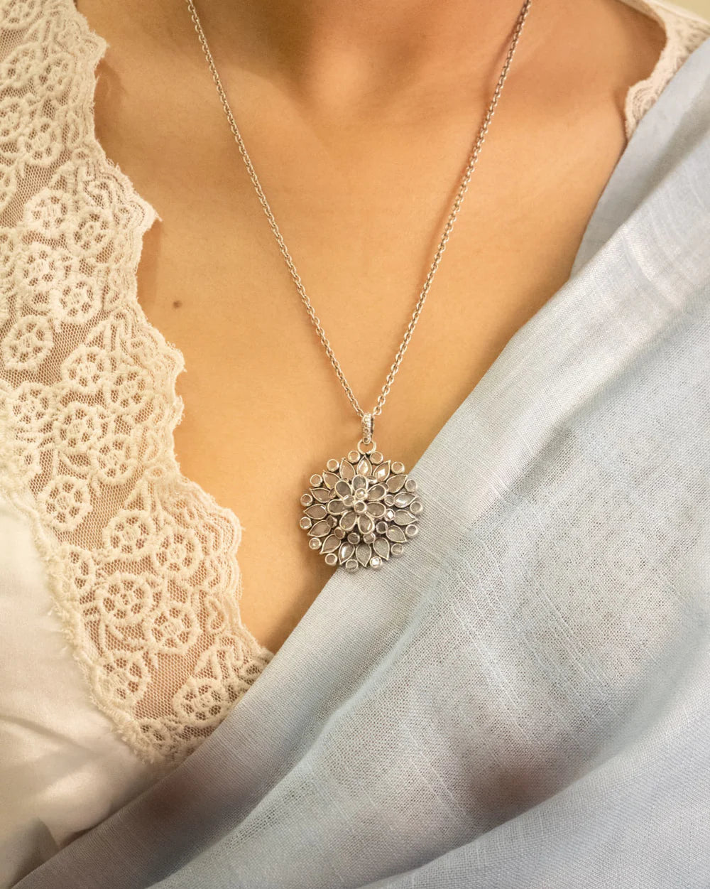 Elara Bloom Handcrafted Pendant