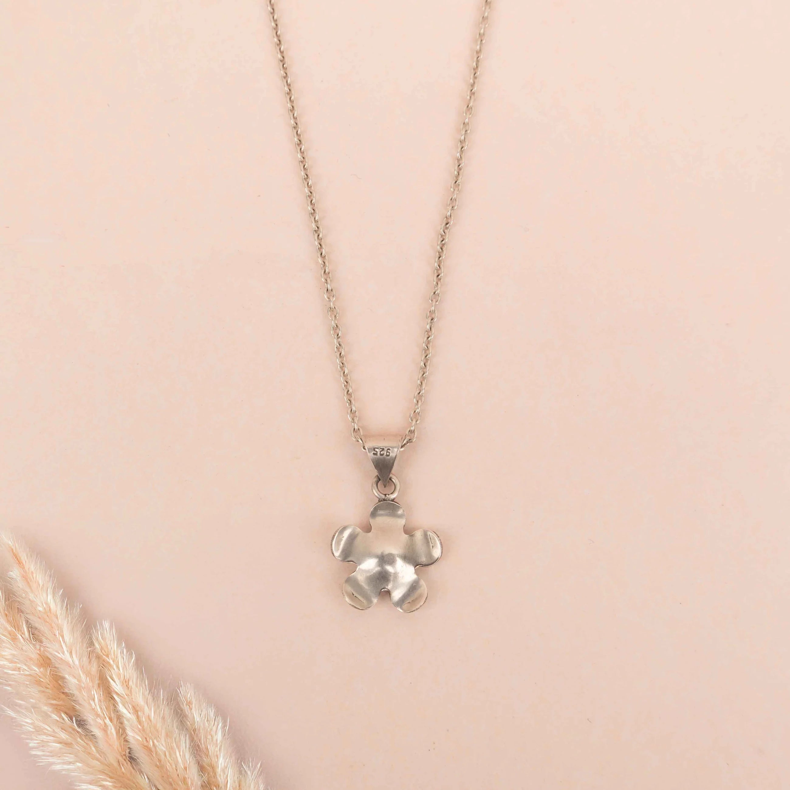 Whispering Bloom Silver Pendant