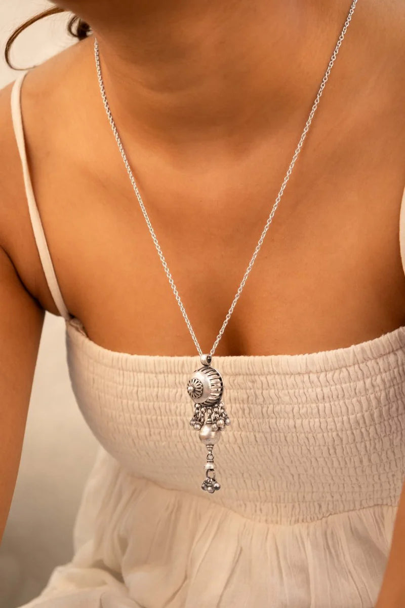 Shravya Drape Bell Handcrafted Necklace