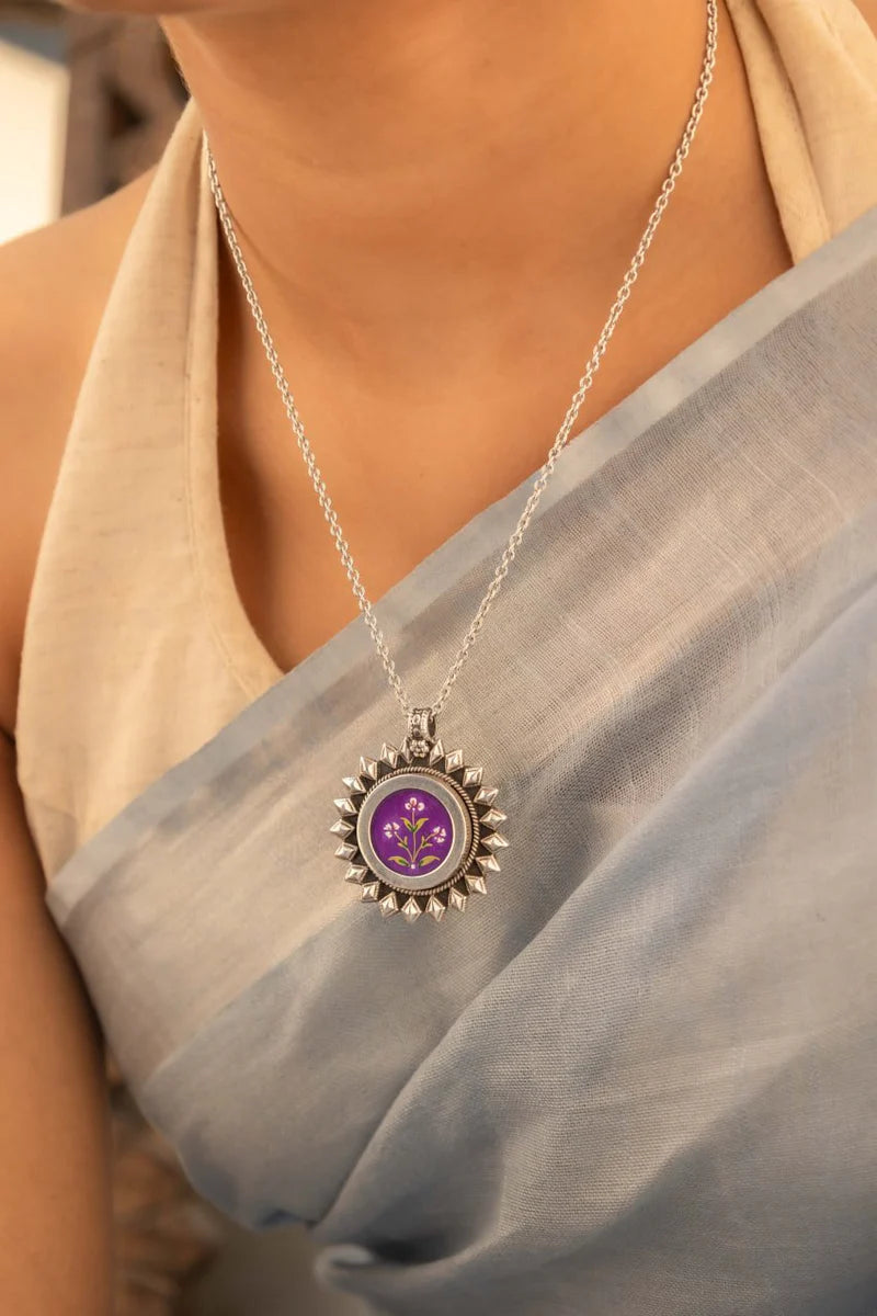 Indira Bloom Medallion Handcrafted Pendant