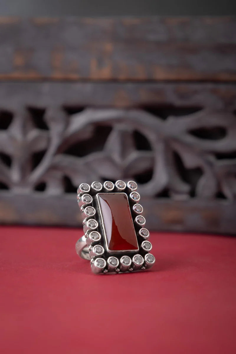 Meher Handcrafted Heritage Statement Ring
