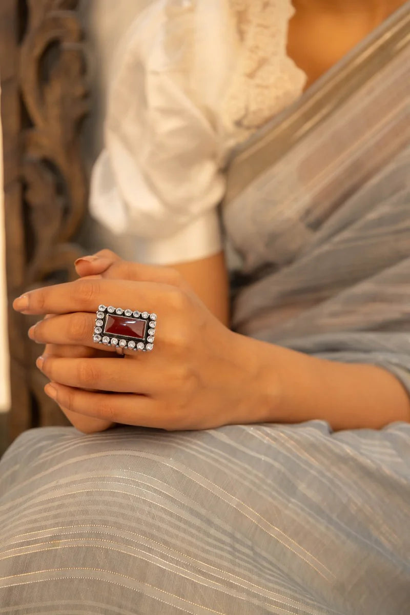 Meher Handcrafted Heritage Statement Ring