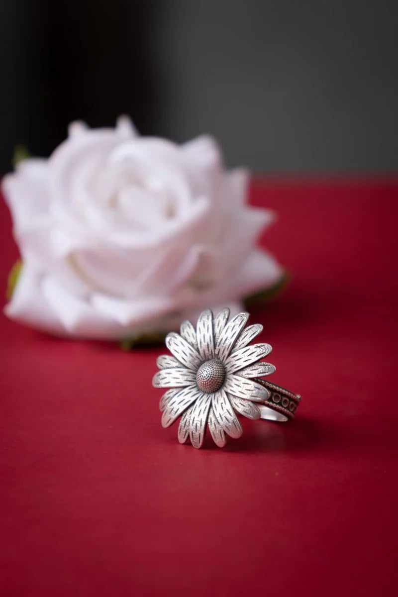 Viraasat Sunflare Handcrafted Ring