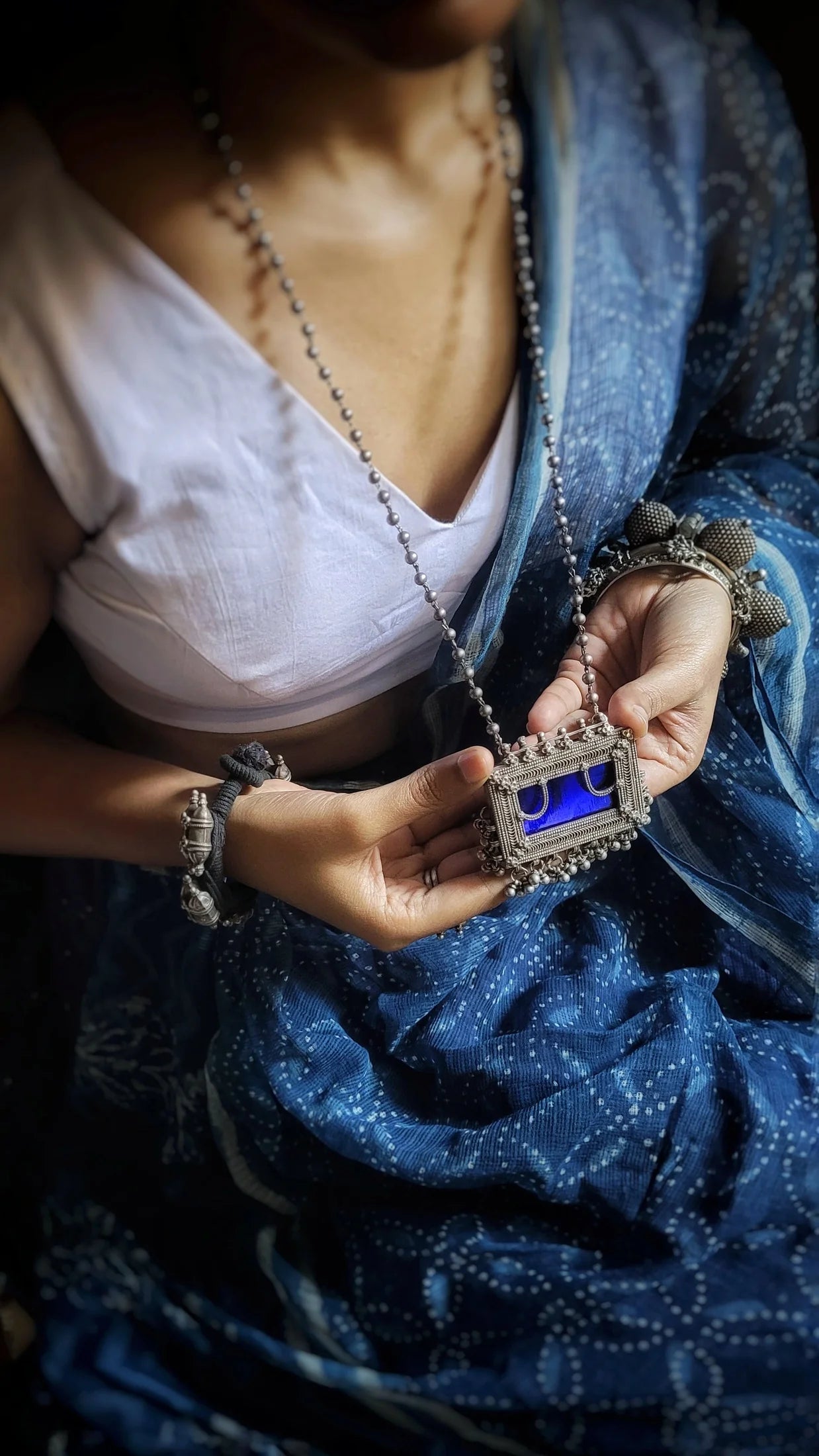 Royal Courtyard Amulet Silver Pendant