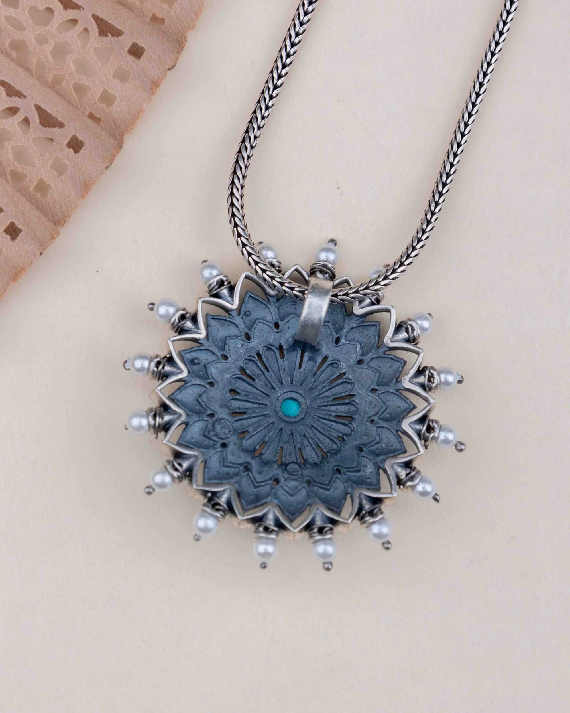 Taruja Floral Radiance Handcrafted Pendant
