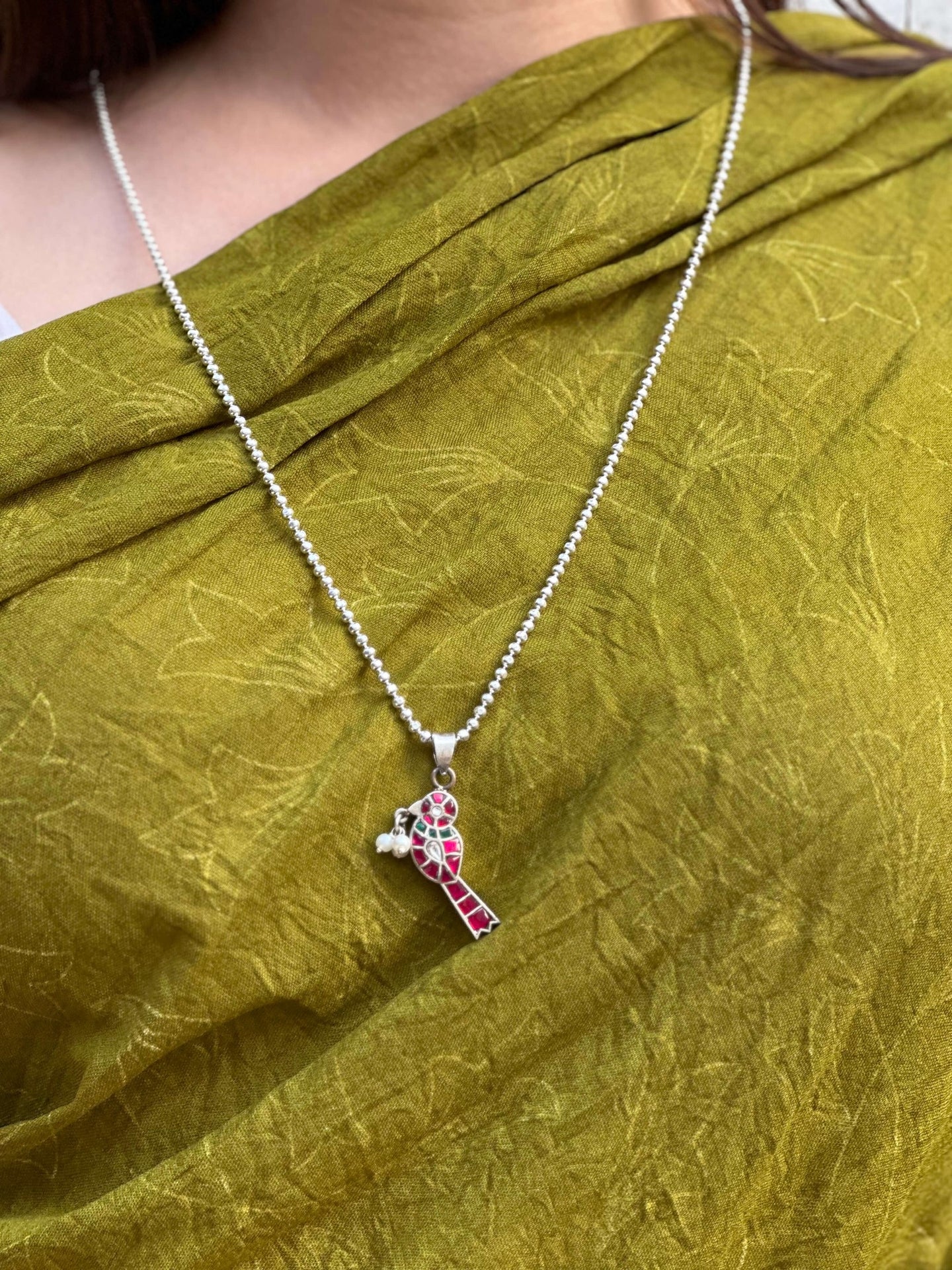 Noori Flight Handcrafted Silver Pendant