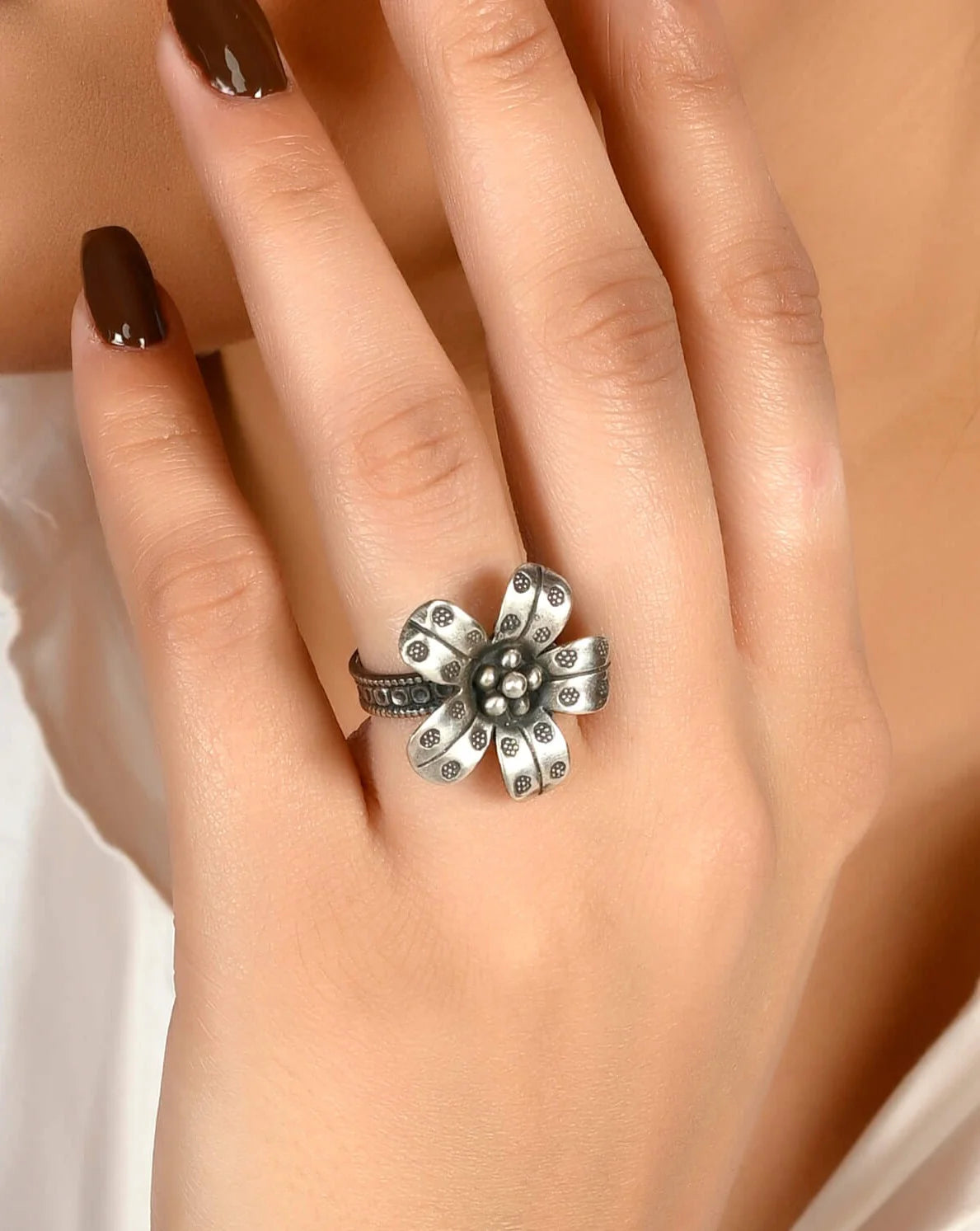 Petal Crown Handmade Silver
