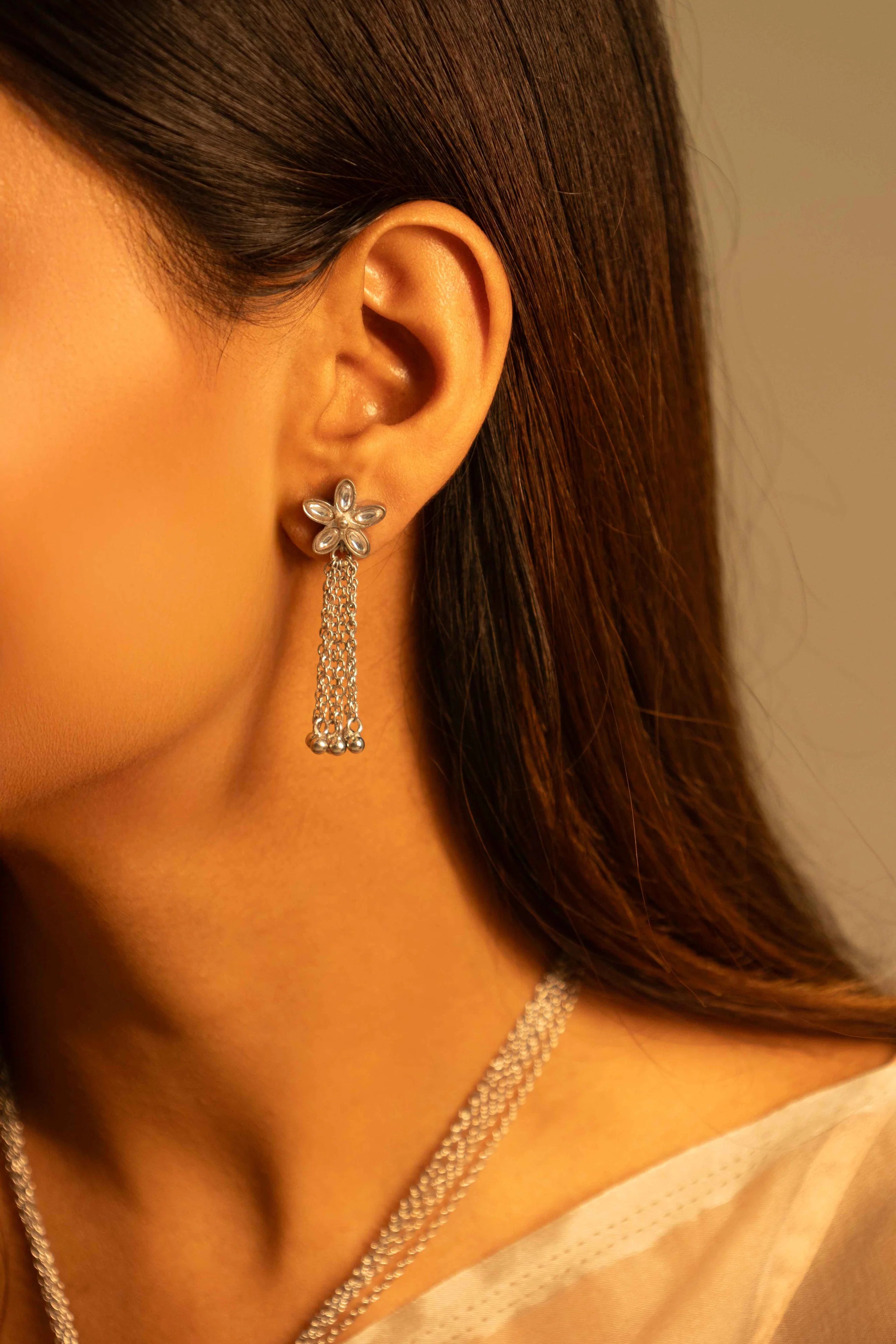 Indira Bloom Tassel Handcrafted Drops