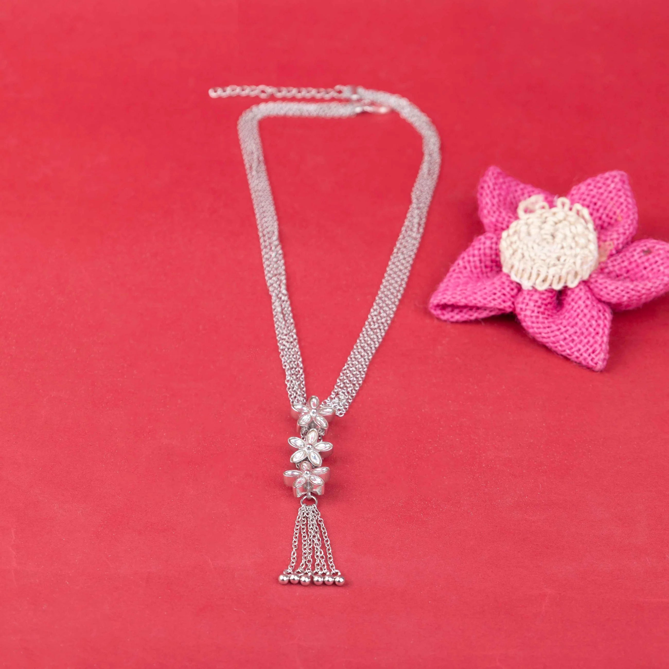 Florenza Cascade Chain Handcrafted Necklace