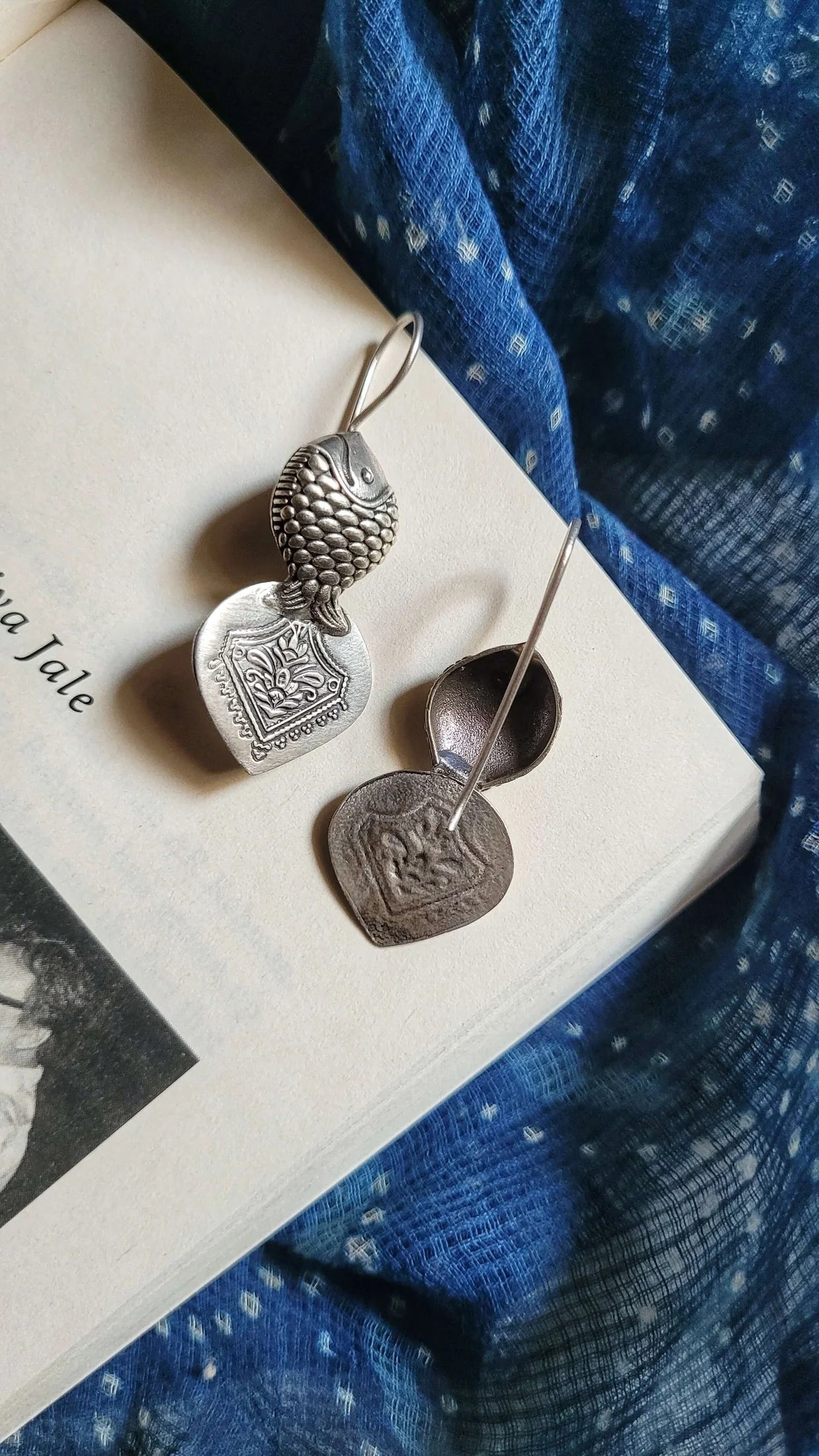 Varuna Tales Handcrafted Silver Earrings