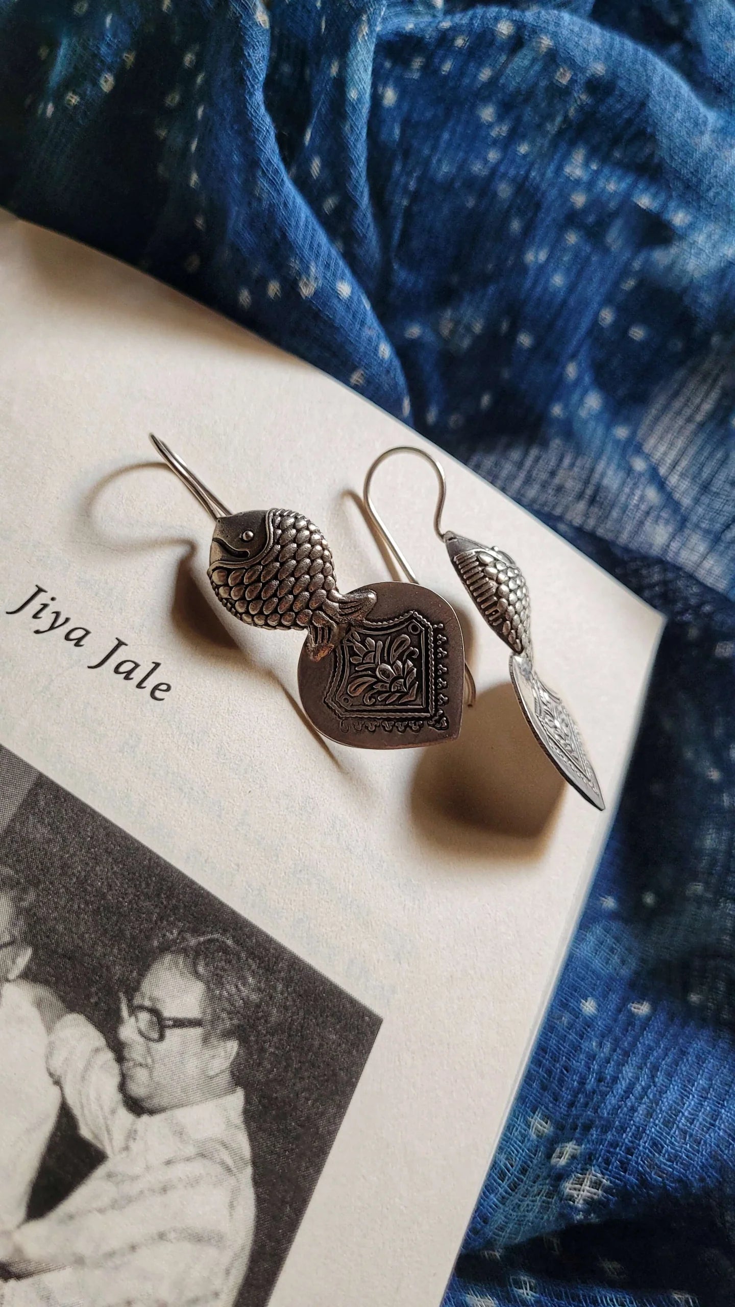 Varuna Tales Handcrafted Silver Earrings