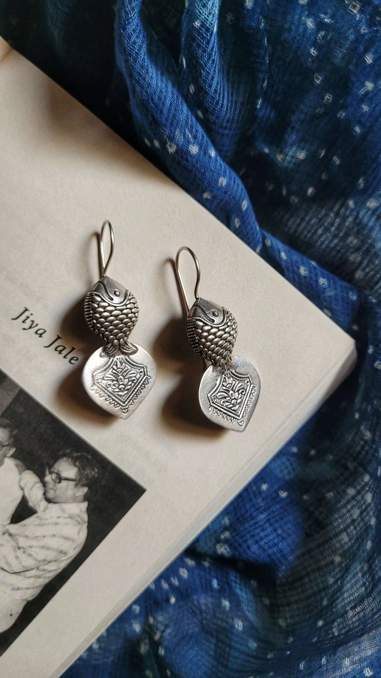 Varuna Tales Handcrafted Silver Earrings