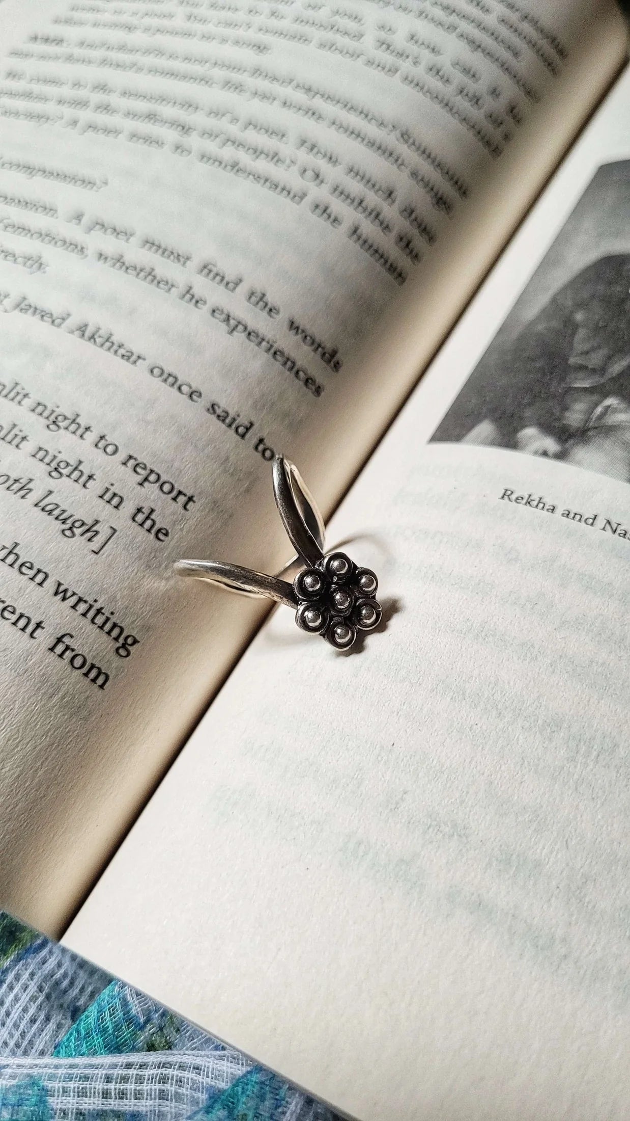 LuneBloom Silver Ring