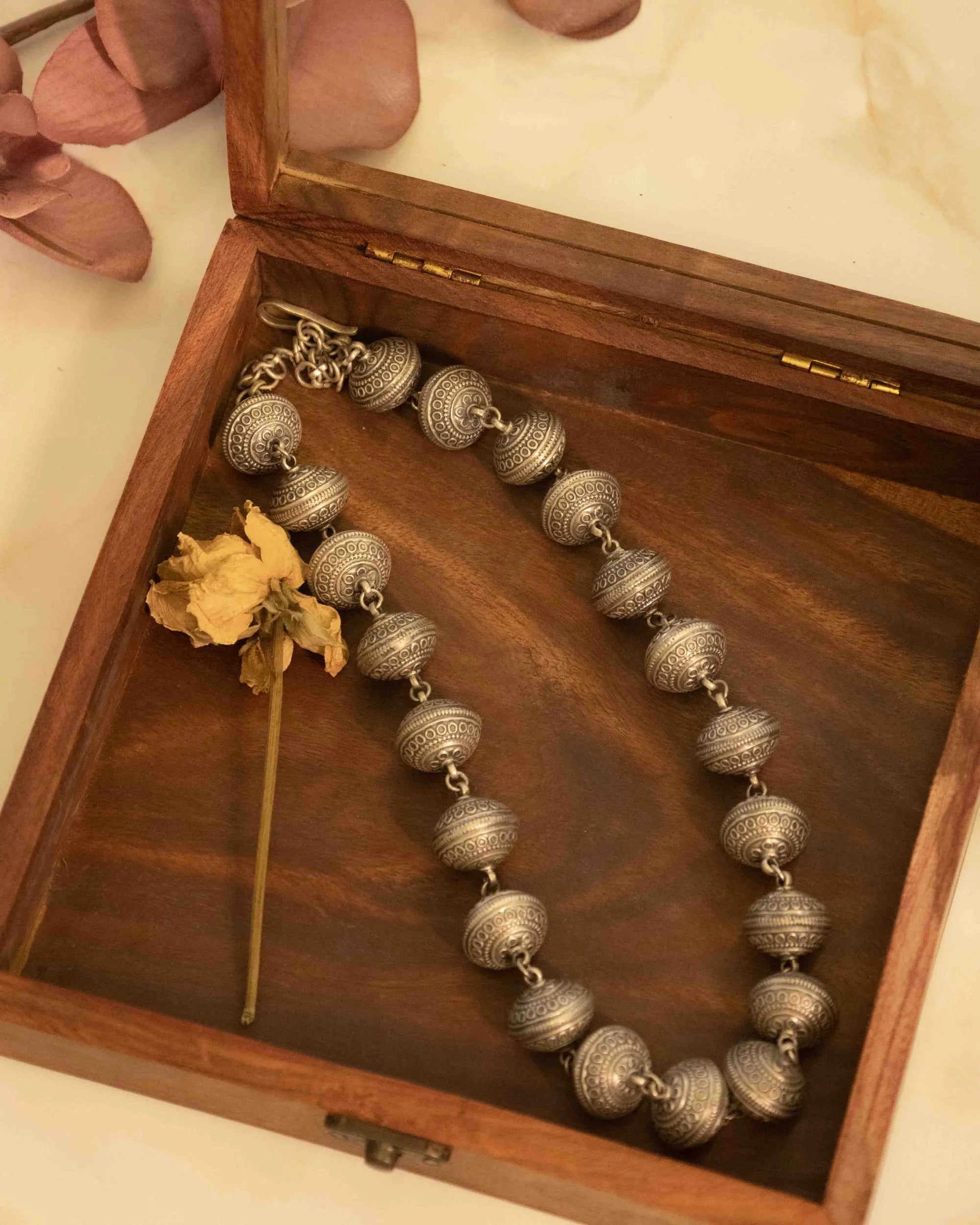 Rajita Heritage Dome Bead Handcrafted Necklace