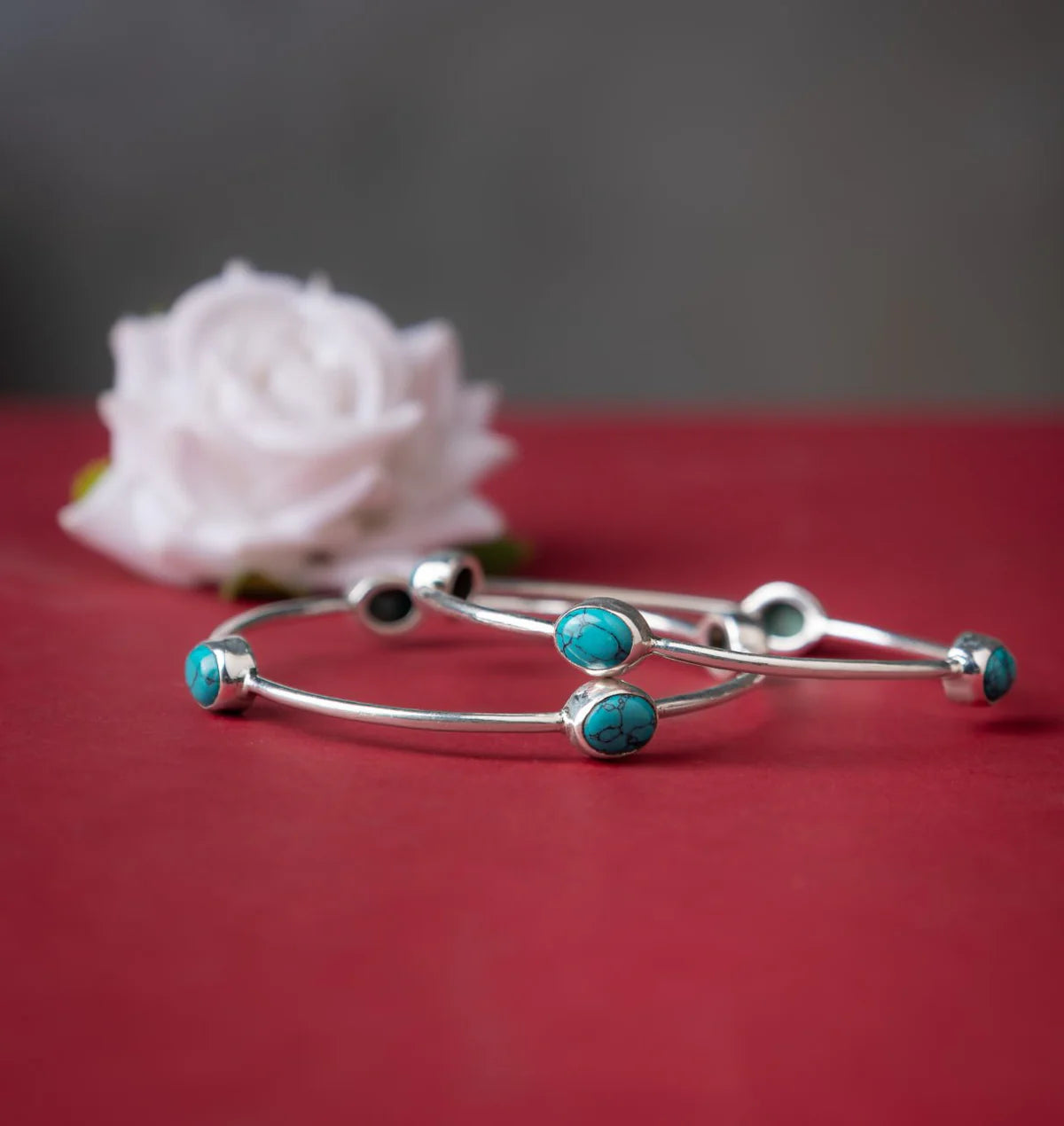 Azure Grace Handcrafted Bangle