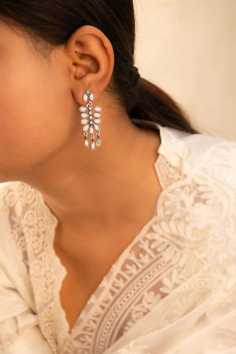 Iravati Mirror Cascade Handcrafted Earrings