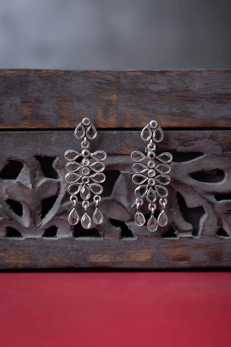 Iravati Mirror Cascade Handcrafted Earrings