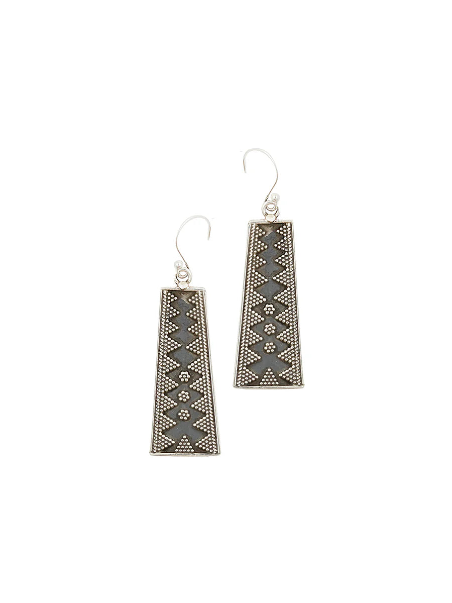 Zariza Silver Handcrafted Earrings